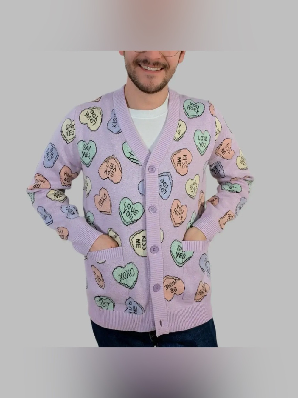 ISO - Candy Hearts Cardigan by Sleepy Peach